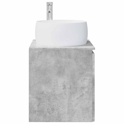 Wandgemonteerde wastafelmeubel Betongrijs 49,5 x 44,5 x 66 cm