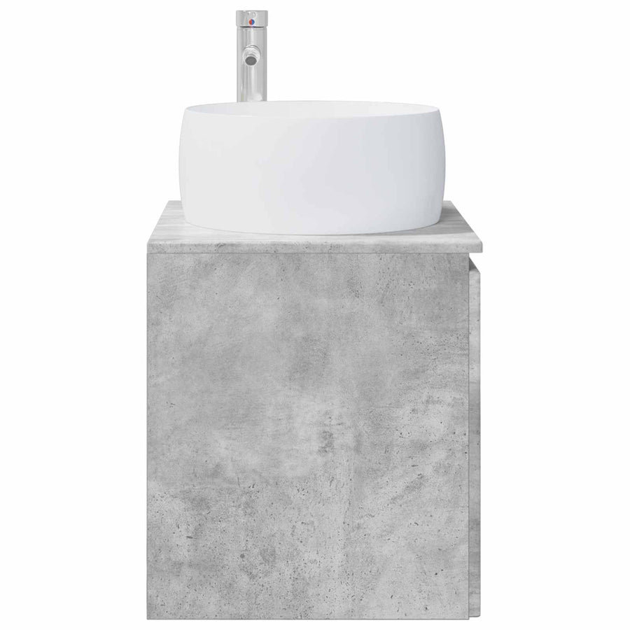 Wandgemonteerde wastafelmeubel Betongrijs 49,5 x 44,5 x 66 cm