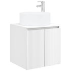 Wastafelmeubel badkamer 49,5x44,5x65,5 cm wit