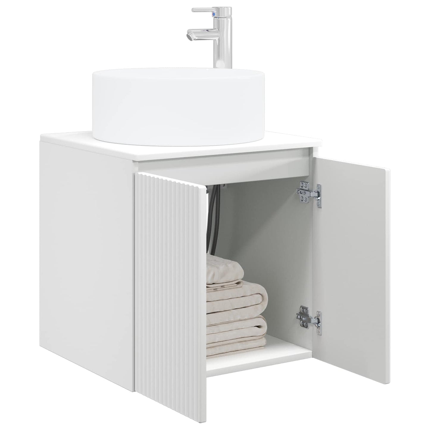 Wandgemonteerde wastafelmeubel Wit 49,5 x 44,5 x 65,5 cm