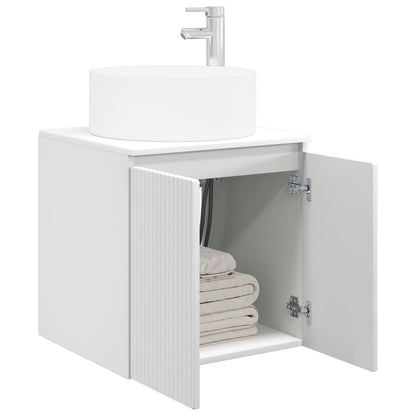 Wandgemonteerde wastafelmeubel Wit 49,5 x 44,5 x 65,5 cm
