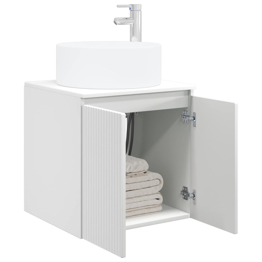 Wandgemonteerde wastafelmeubel Wit 49,5 x 44,5 x 65,5 cm