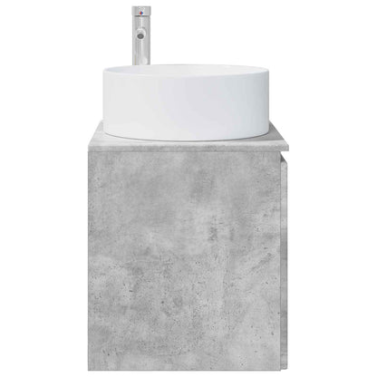 Wandgemonteerde wastafelmeubel Betongrijs 49,5 x 44,5 x 65,5 cm