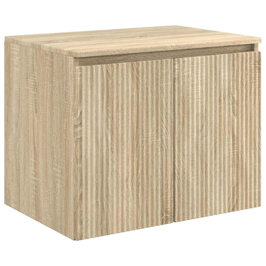 Wand Gemonteerde Badkamerkast Sonoma Eiken 62,5 x 44,5 x 50 cm