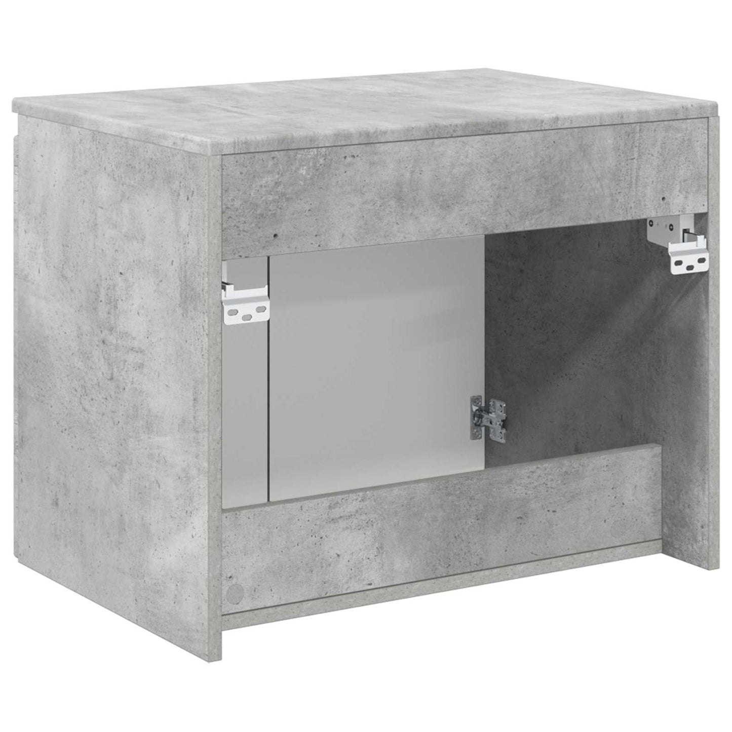 Wand Gemonteerde Badkamerkast Betongrijs 62,5 x 44,5 x 50 cm