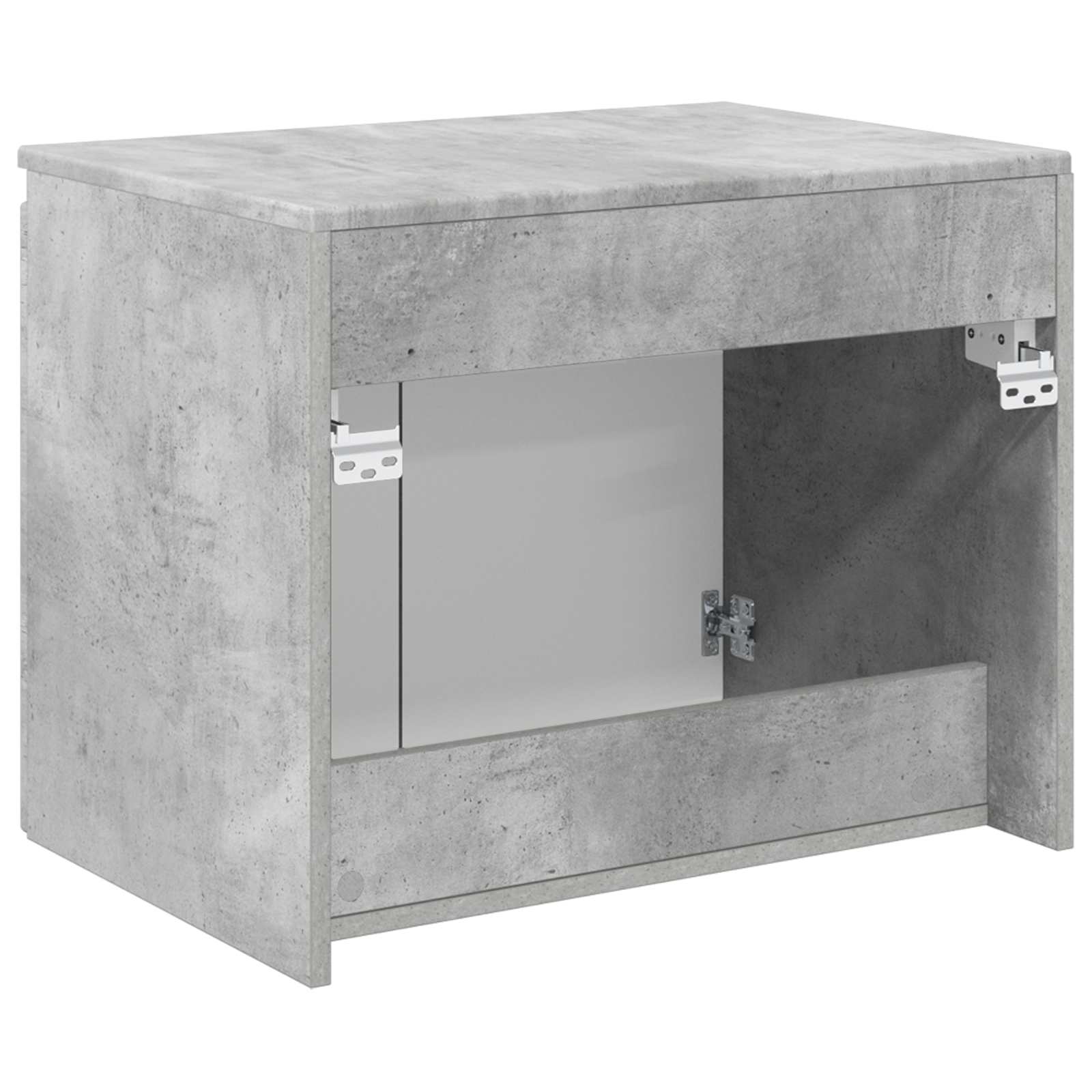 Wand Gemonteerde Badkamerkast Betongrijs 62,5 x 44,5 x 50 cm