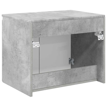 Wand Gemonteerde Badkamerkast Betongrijs 62,5 x 44,5 x 50 cm