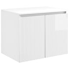 Badkamerkast 62,5x44,5x50 cm hoogglans wit