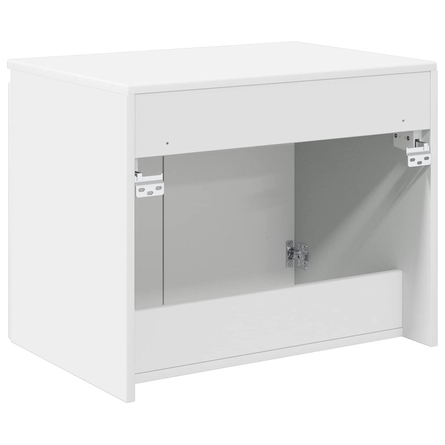 Wand Gemonteerde Badkamerkast Hoogglans Wit 62,5 x 44,5 x 50 cm