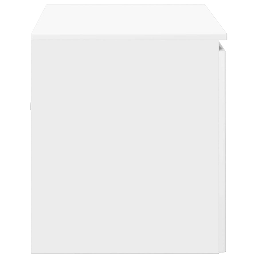 Wand Gemonteerde Badkamerkast Hoogglans Wit 62,5 x 44,5 x 50 cm