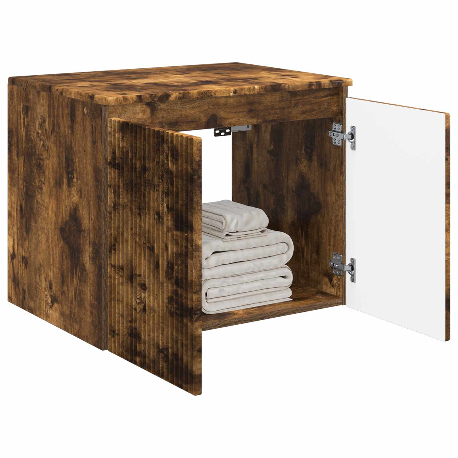 Wand Gemonteerde Badkamerkast Gerookt eiken 62,5 x 44,5 x 50 cm