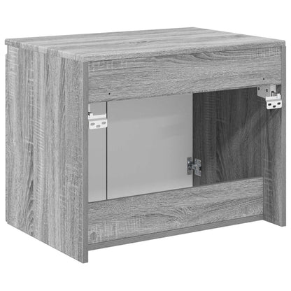Wand Gemonteerde Badkamerkast Grijs Sonoma 62,5 x 44,5 x 50 cm