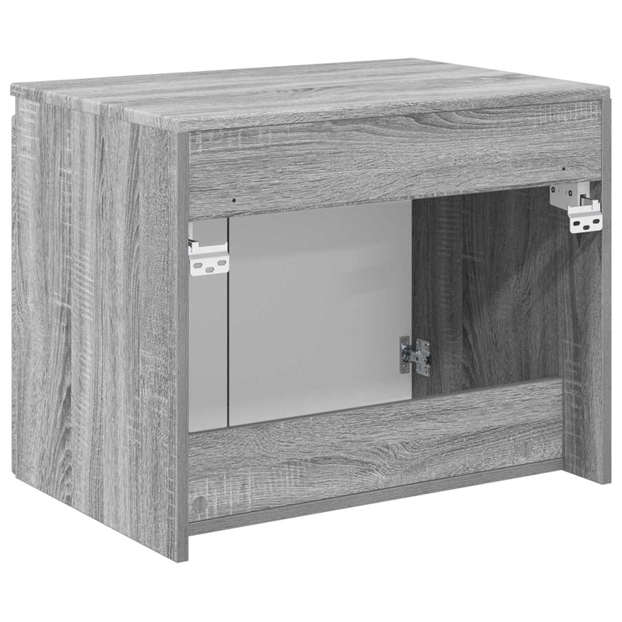 Wand Gemonteerde Badkamerkast Grijs Sonoma 62,5 x 44,5 x 50 cm