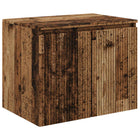 Badkamerkast 62,5x44,5x50 cm oud hout muurmontage