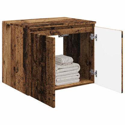 Wand Gemonteerde Badkamerkast Oud hout 62,5 x 44,5 x 50 cm
