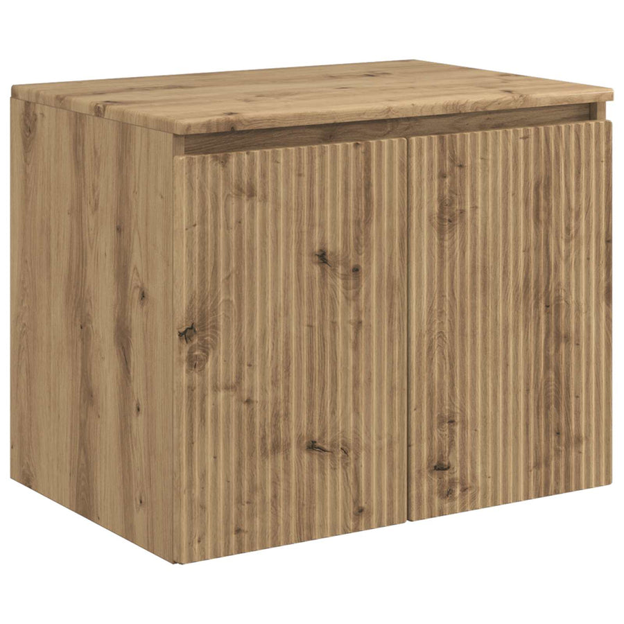 Wand Gemonteerde Badkamerkast Artisanaal eiken