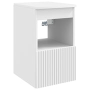 Badkamerkast 30x35x50 cm wit bewerkt hout