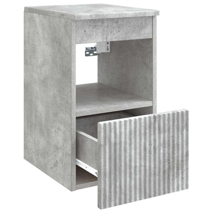 Badkamerkast Betongrijs 30 x 35 x 50 cm Bewerkt hout