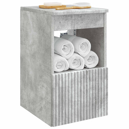 Badkamerkast Betongrijs 30 x 35 x 50 cm Bewerkt hout