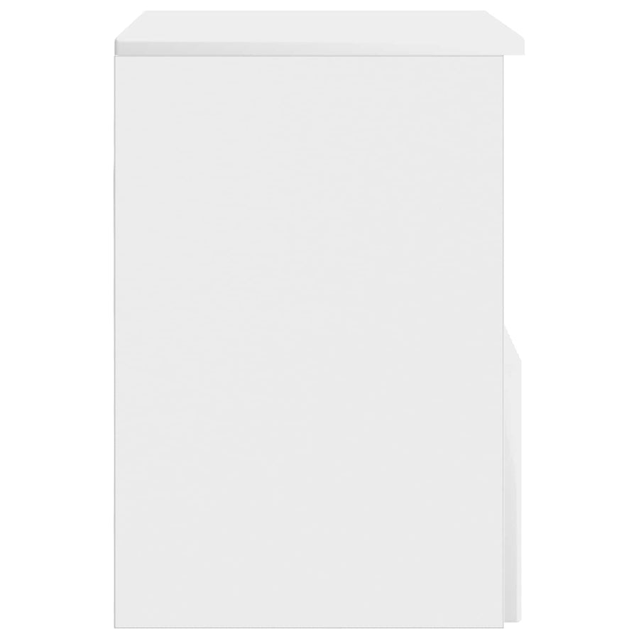 Badkamerkast Hoogglans Wit 30 x 35 x 50 cm Bewerkt hout
