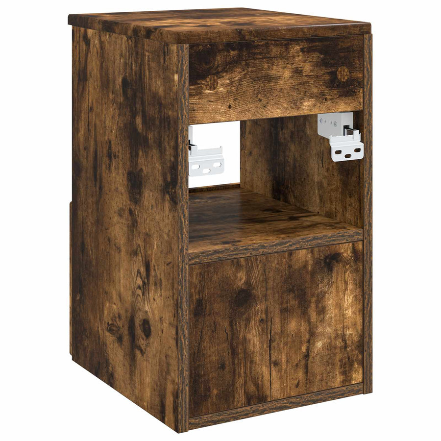 Badkamerkast Gerookt eiken 30 x 35 x 50 cm Bewerkt hout