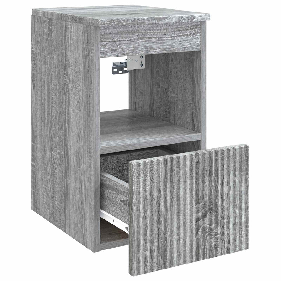 Badkamerkast Grijs Sonoma 30 x 35 x 50 cm Bewerkt hout
