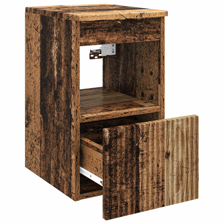 Badkamerkast Oud hout 30 x 35 x 50 cm Bewerkt hout