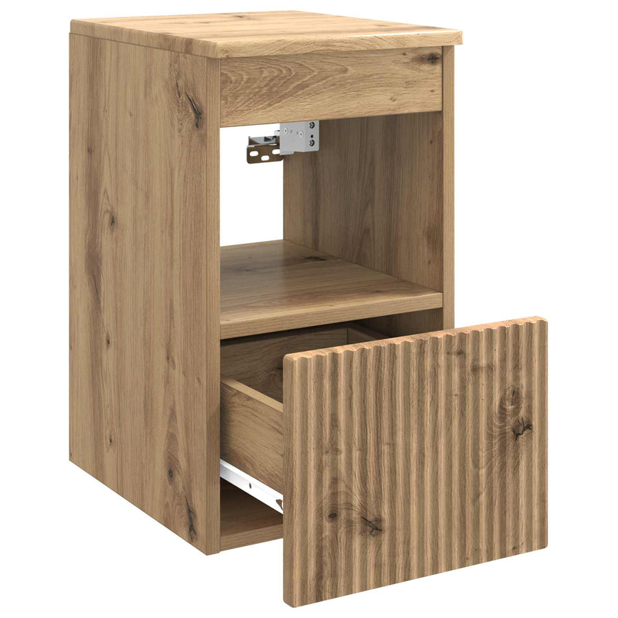 Badkamerkast Artisanaal eiken 30 x 35 x 50 cm Bewerkt hout