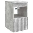 Badkamerkast 30x41x50 cm bewerkt hout betongrijs