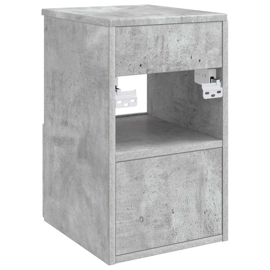 Badkamerkast Betongrijs 30 x 41 x 50 cm Bewerkt hout