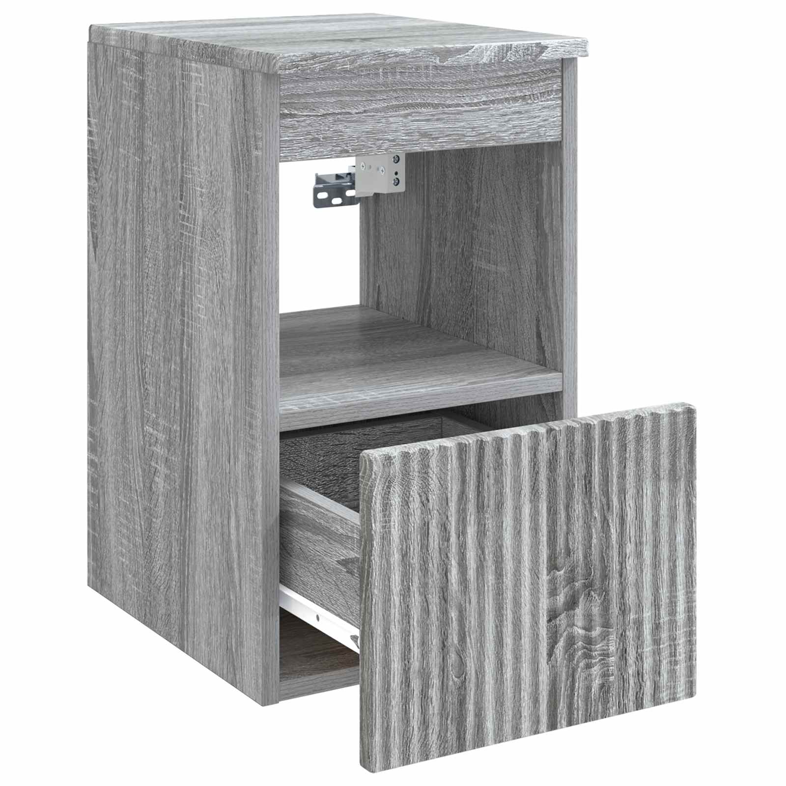 Badkamerkast Grijs Sonoma 30 x 41 x 50 cm Bewerkt hout