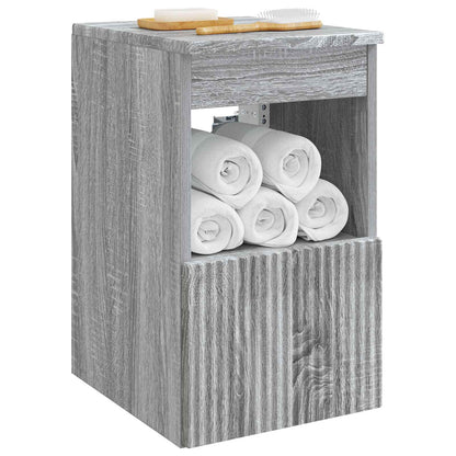 Badkamerkast Grijs Sonoma 30 x 41 x 50 cm Bewerkt hout