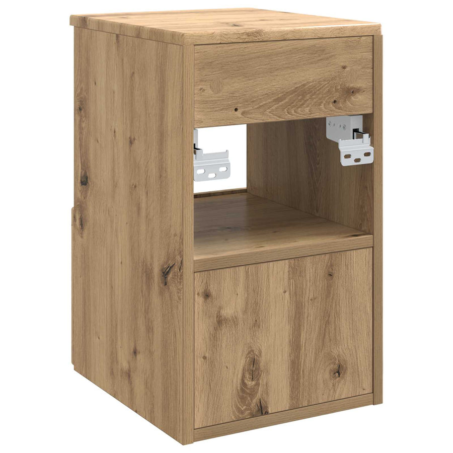 Badkamerkast Artisanaal eiken 30 x 41 x 50 cm Bewerkt hout
