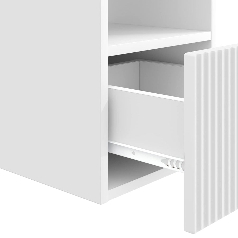 Badkamerkast Wit 30 x 44,5 x 50 cm Bewerkt hout