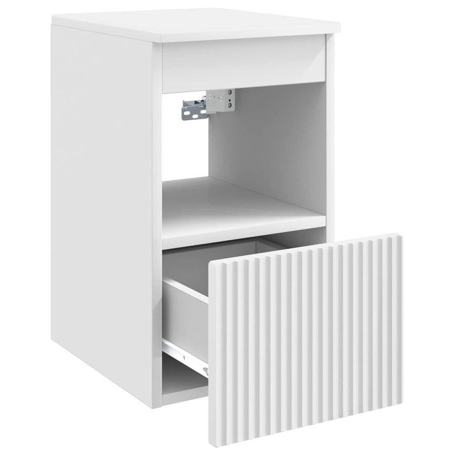 Badkamerkast Wit 30 x 44,5 x 50 cm Bewerkt hout