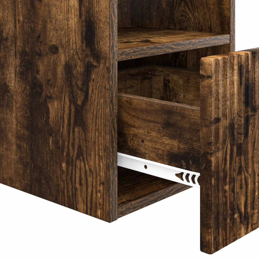 Badkamerkast Gerookt eiken 30 x 44,5 x 50 cm Bewerkt hout