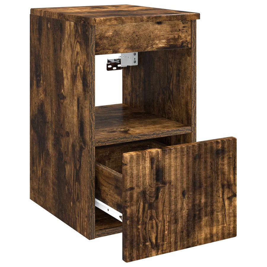 Badkamerkast Gerookt eiken 30 x 44,5 x 50 cm Bewerkt hout