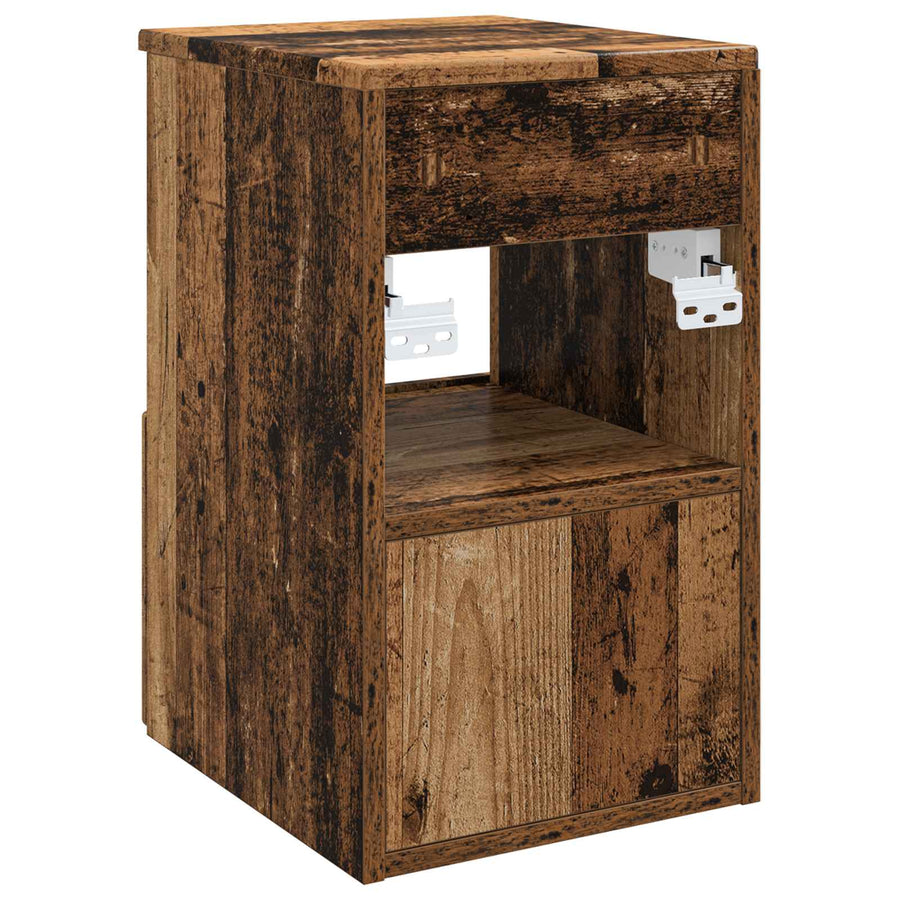 Badkamerkast Oud hout 30 x 44,5 x 50 cm Bewerkt hout