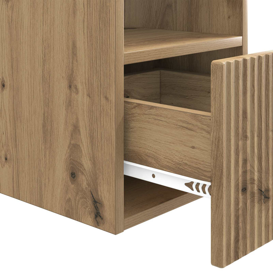 Badkamerkast Artisanaal eiken 30 x 44,5 x 50 cm Bewerkt hout