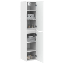 Wand Gemonteerde Badkamerkast Wit 33 x 34,5 x 160 cm