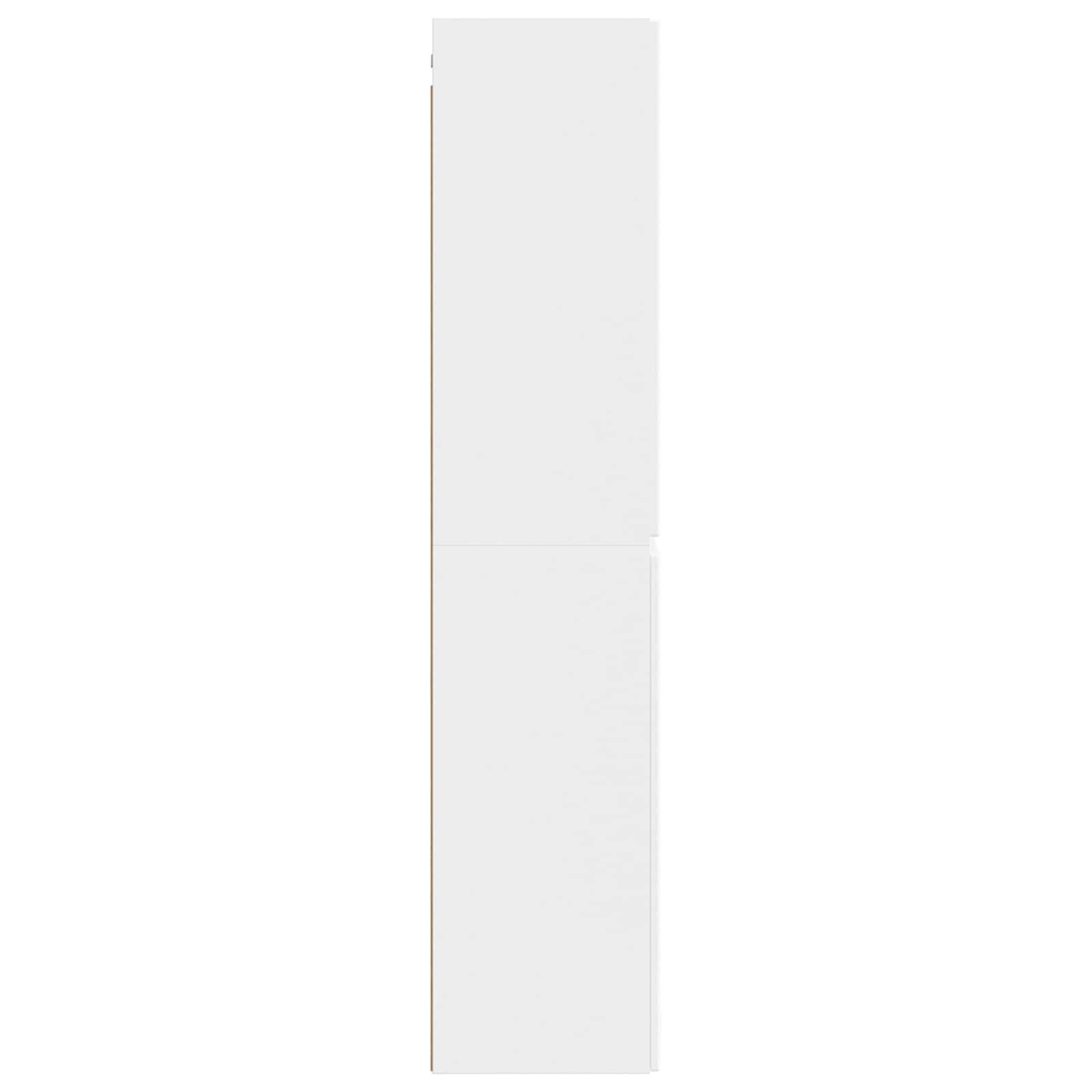 Wand Gemonteerde Badkamerkast Wit 33 x 34,5 x 160 cm
