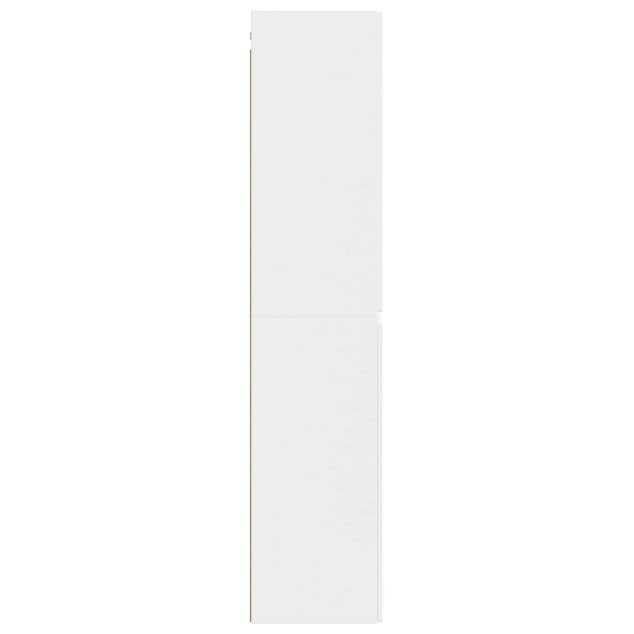 Wand Gemonteerde Badkamerkast Wit 33 x 34,5 x 160 cm