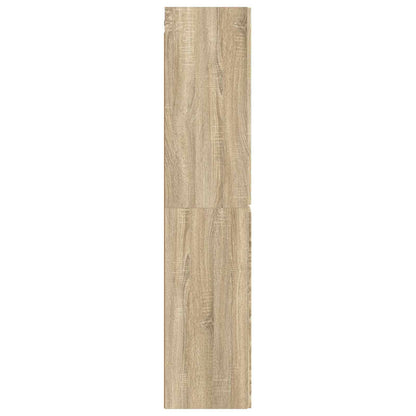 Wand Gemonteerde Badkamerkast Sonoma Eiken 33 x 34,5 x 160 cm