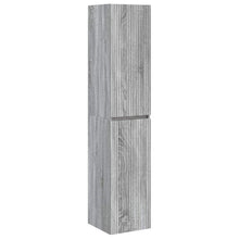 Wand Gemonteerde Badkamerkast Grijs Sonoma 33 x 34,5 x 160 cm