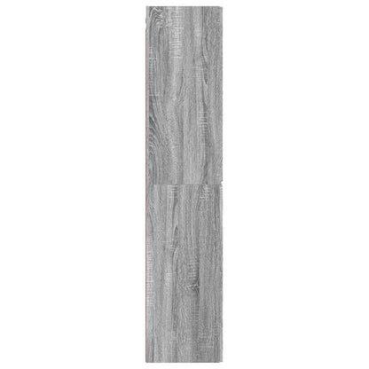 Wand Gemonteerde Badkamerkast Grijs Sonoma 33 x 34,5 x 160 cm