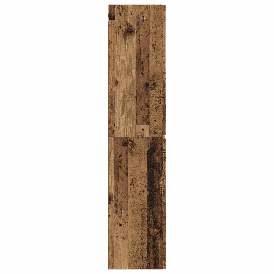Wand Gemonteerde Badkamerkast Oud hout 33 x 34,5 x 160 cm