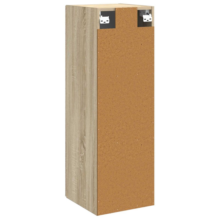 Wand Gemonteerde Badkamerkast Sonoma Eiken 33 x 34,5 x 100 cm