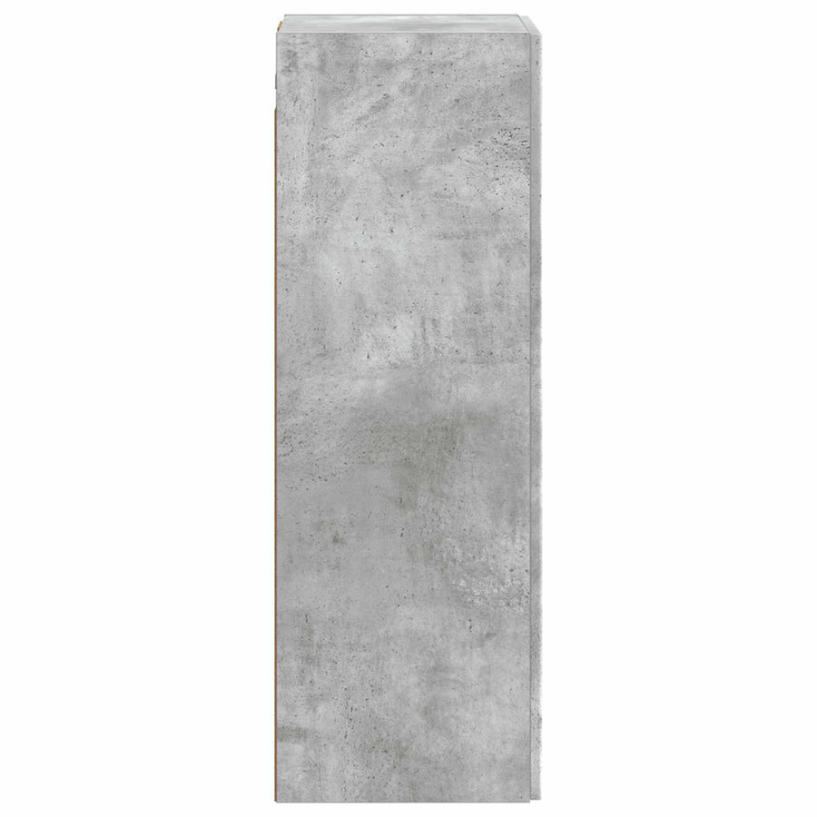Wand Gemonteerde Badkamerkast Betongrijs 33 x 34,5 x 100 cm
