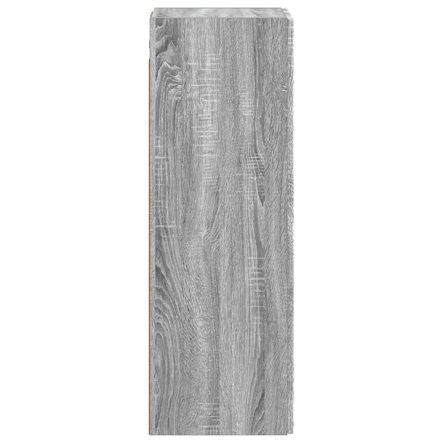 Wand Gemonteerde Badkamerkast Grijs Sonoma 33 x 34,5 x 100 cm