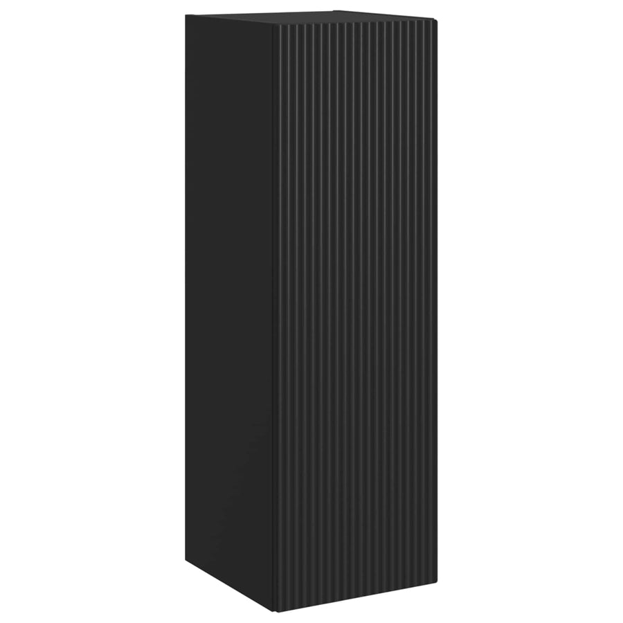 Wand Gemonteerde Badkamerkast Zwart 33 x 34,5 x 60 cm